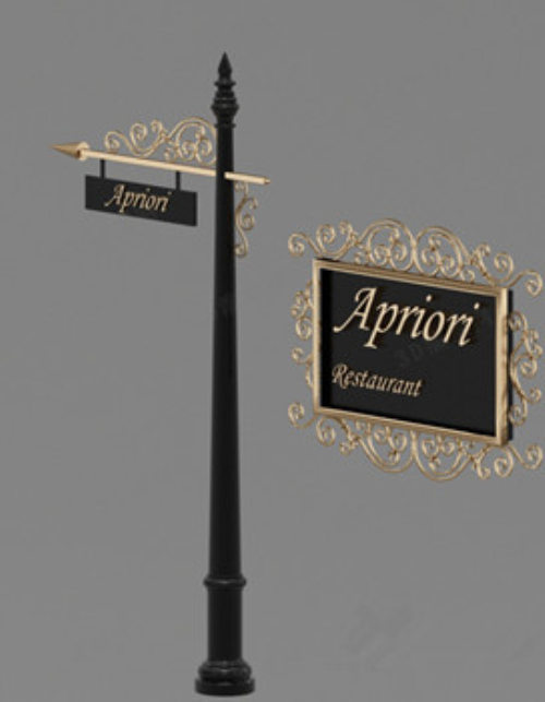 European roadside billboard model