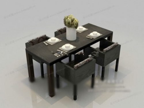 Casual dinette combination 3D models