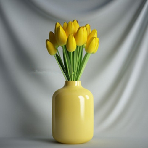 Yellow flowers interior 3d models