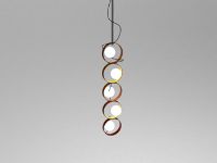 Spiral-spherical chandelier