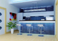 Beverage and food concession counters