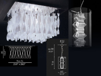 European crystal glass chandelier