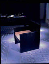 Bali dark blue on the chairs 3D model