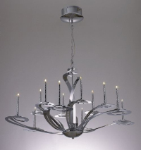 European classical 3D model of a large wrought iron chandelier