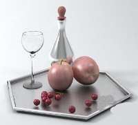 The Apple wine glass combination model