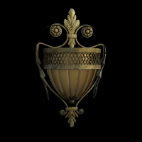 European classical wall lamp 3D models