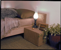 Ethnic simple style bedside cabinet 3D model