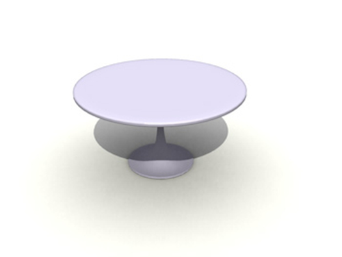 Round coffee table 3D model