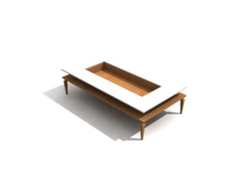 Fashion rectangular coffee table
