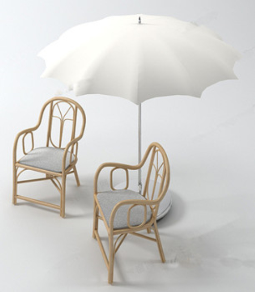 Casual outdoor chairs 3d models