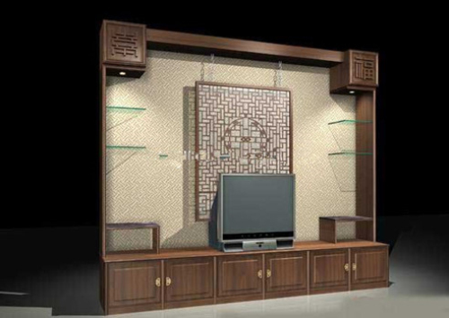 China Wind TV background model