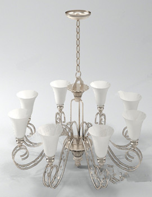 White chandelier model