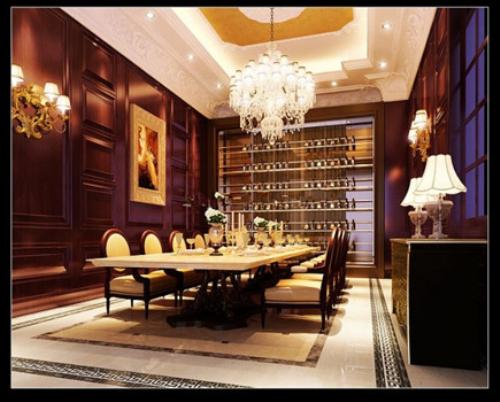 3d model of a large family restaurant