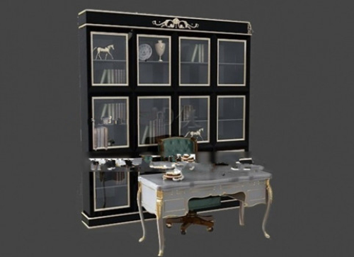 Study cabinets 3d model 