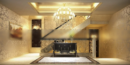 3d model house hallway stairs