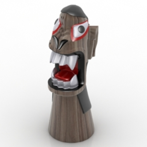 funny weird wood model