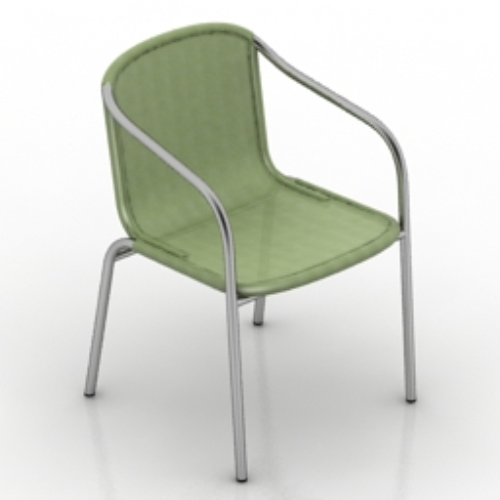 green chair 3D models