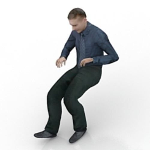 Corporate male staff model