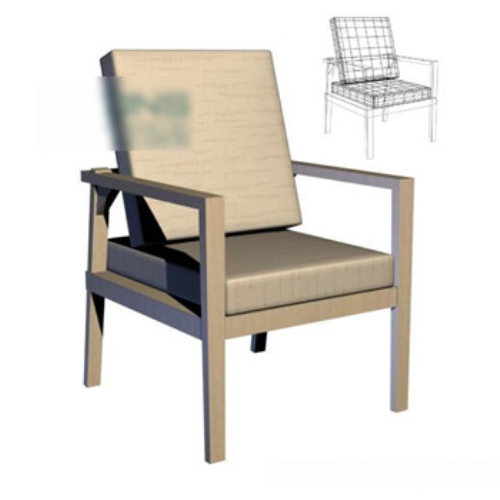 Wooden chair model