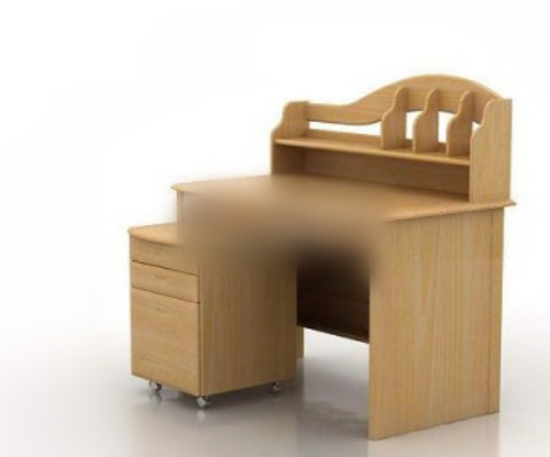 Cute Kids Table 3d model