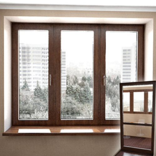 3d model of modern windows