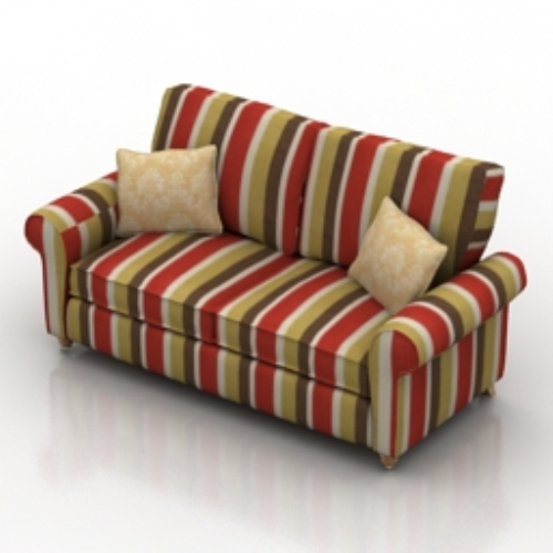 Colorful sofa 3d model