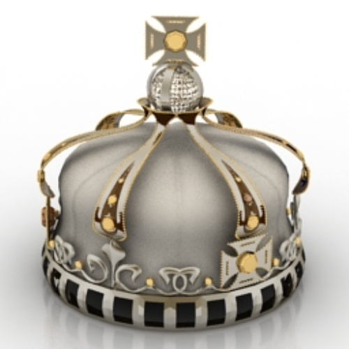 Ornate crown 3d model