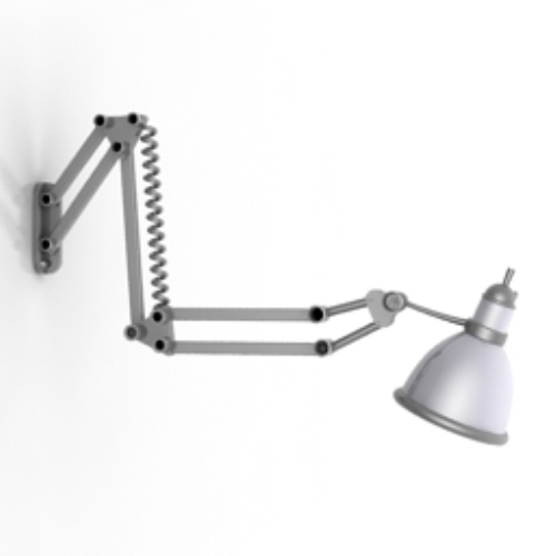 Folding table lamp 3d model