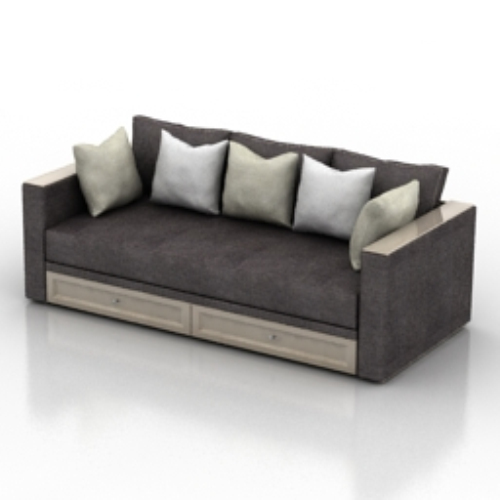 Modern style luxury sofa 3d model