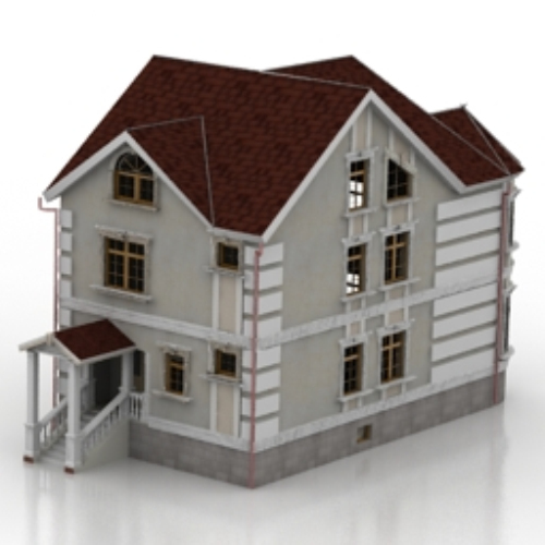 Foreign villa overall design models