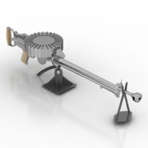 heavy machine guns 3d models