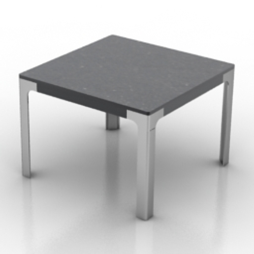 black square table model
