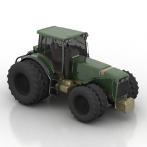 3d model of agricultural tractors