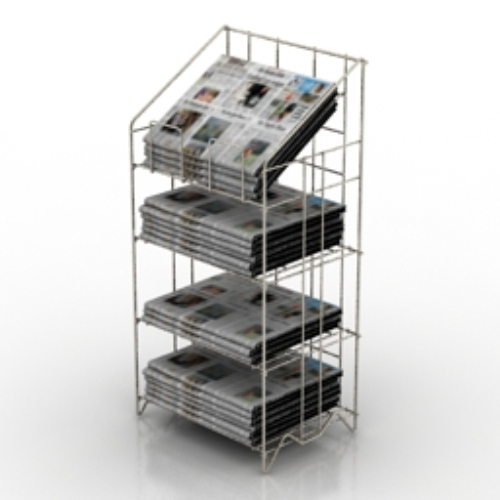 Newspaper reading frame to take 3D models