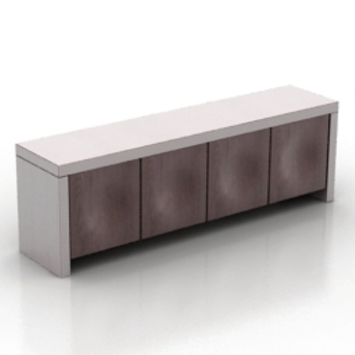 white office desk model