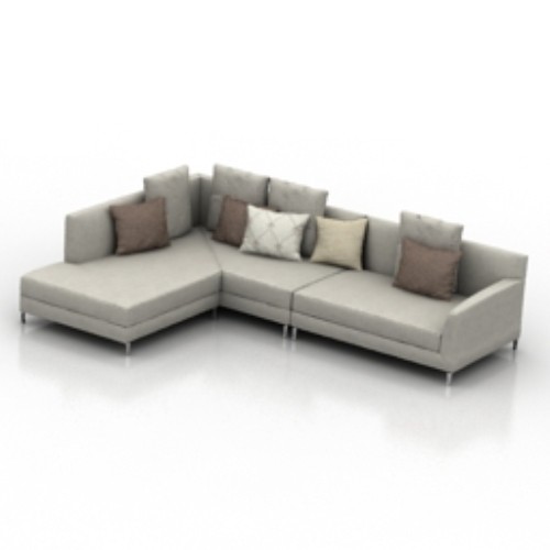 Luxury living room sofa model