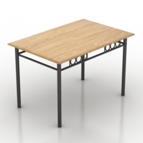 simple wooden table model