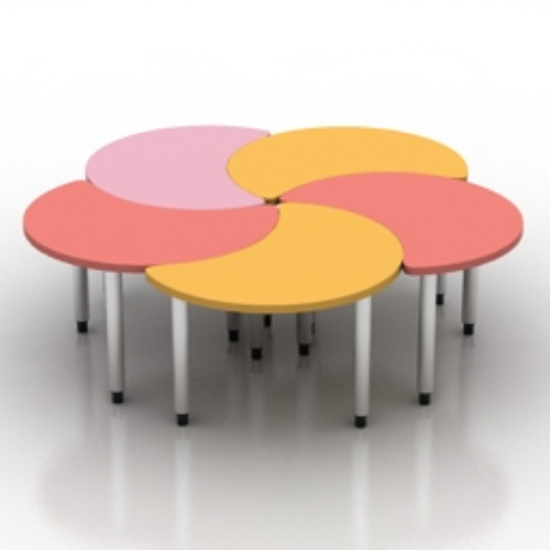 creative stitching petal table model