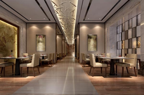 modern, stylish restaurant 3D models