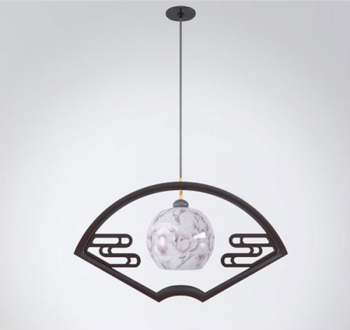 fan Classical chandelier 3D models