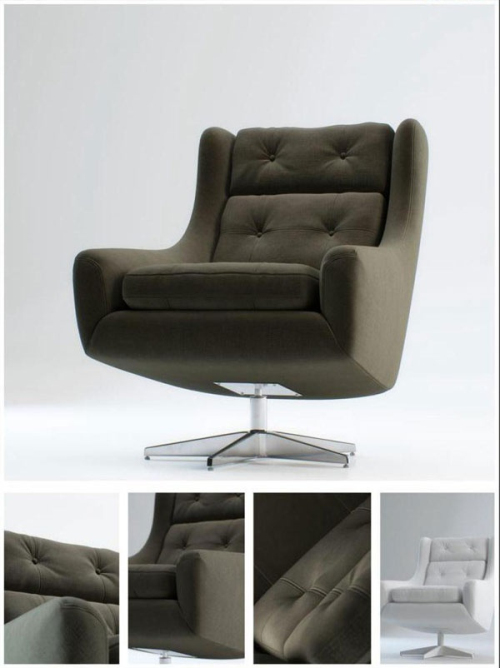 black-man sofa chair 3D models