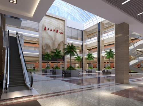 fresh mall hall 3d model