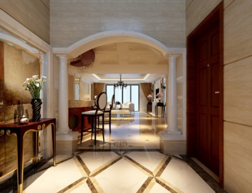 European indoor 3D model effect diagram