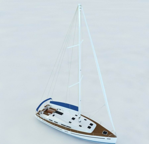 Luxury yacht 3D model