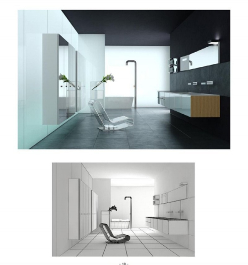 Clean air bathroom 3D model