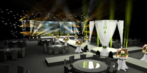 Wedding venue 3D model