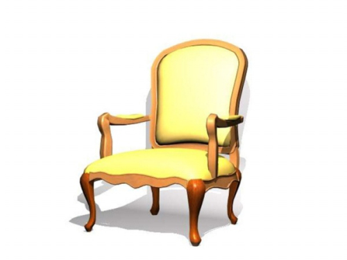 Vintage Collectibles true leather chair 3d model
