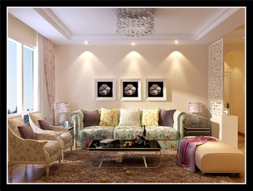 Sunny living room 3d model