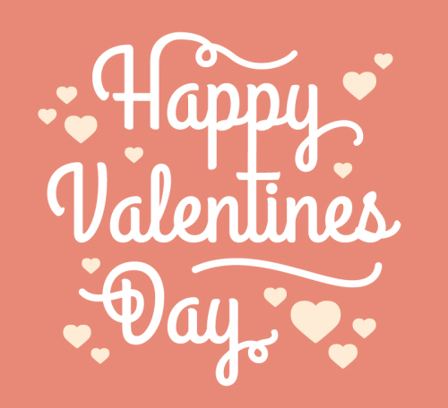 Happy White Day WordArt vector material