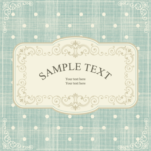 Retro Shuiyu point text background vector